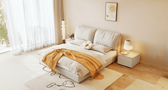 King size bed design that exudes regality, crafted by Estre Furniture.