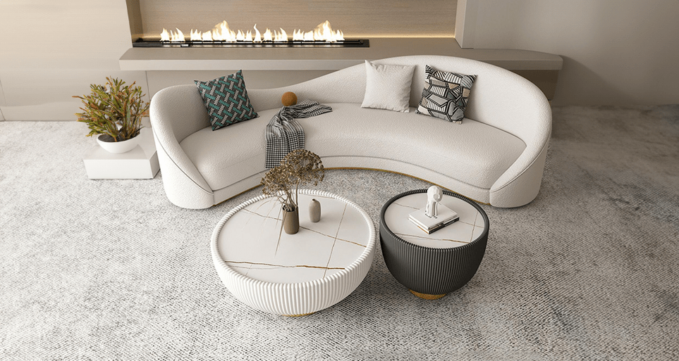 Sleek 5 seater sofa design, modern aesthetics from Estre.