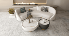 Sleek 5 seater sofa design, modern aesthetics from Estre.