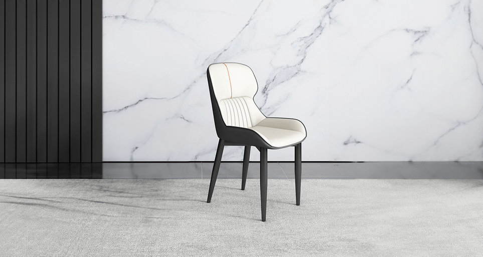 Spacious dining chairs set of 6, accommodating larger groups by Estre.