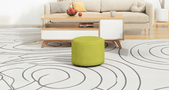 Playful pouf ottoman, Estre designs for modern whimsy.