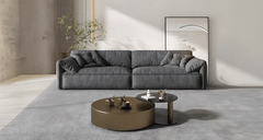 Estre's 2 seater leather sofa, perfect for cozy evenings.