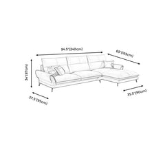 L-Shape Sofa Luxuria  | Latest Two-Tone Design | Direct from Factory (Customizable)
