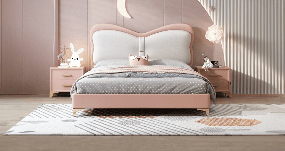 Dreamy barbie bed for kids, a pink paradise by Estre.