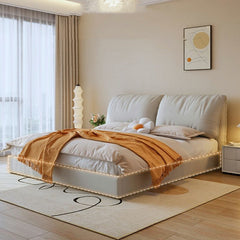 Estre Quaddy Customizable Upholstered Bed - Contemporary Style with Optional Storage Features