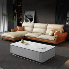 L-Shape Sofa Luxuria  | Latest Two-Tone Design | Direct from Factory (Customizable)