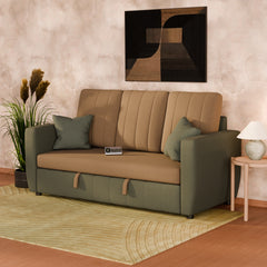 Riva L Shape Sofa Cum Bed with Storage