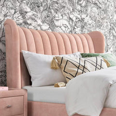 Modern Bed Knightowl: Upholstered Frame From Estre - Direct from Factory (Customizable)