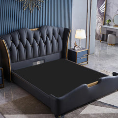 Estre Vertico Customizable Upholstered Bed with Optional Storage - Contemporary and Streamlined Design