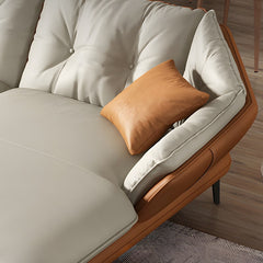 Leather L-Shape Erba Sofa | Trending Design with High Legs for Cleaning Ease | Direct from Factory
