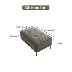 Customizable Falkon Fabric Ottoman - Cozy Pouf  for Living Room and Lounge