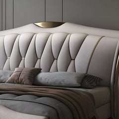 Estre Lennox Customizable Upholstered Bed with Optional Storage - Sleek and Stylish Design