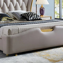 Estre Vertico Customizable Upholstered Bed with Optional Storage - Contemporary and Streamlined Design