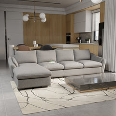 Customizable Cromie L-Shaped Sofa - Cutting Edge Design & Personalized Comfort, Direct from Factory