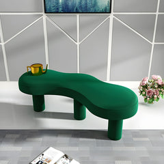 Dana Upholstered Bench - Unique Organic Shape for Modern, Naturalistic Interiors