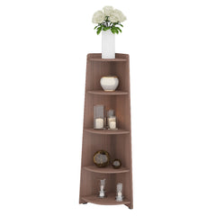 ESTRE Begonia Corner Stand In Dark Acacia Colour