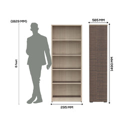 ESTRE Hydrangea Book Shelf In Sandy With Chocolate Sawline Colour