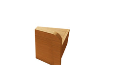 ESTRE Cracus King Size Bed In Urban Teak With Frosty White Colour