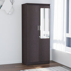 ESTRE Jasmine 2 Door Wardrobe With Mirror In Wenge Colour