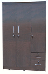 ESTRE Geranium 3 Door Wardrobe In Choca Maple Colour