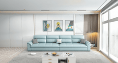 Elegant corner sofa set, maximizing living space at Estre.