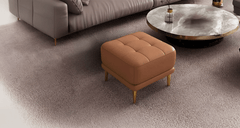 Soft-touch ottoman seat, Estre's answer to casual seating.