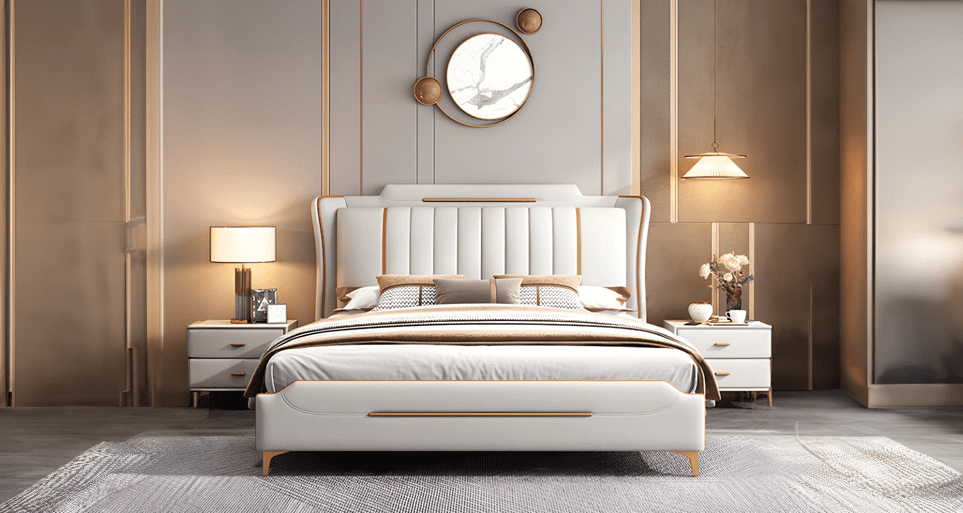 Estre Manao Customizable Upholstered Bed with Optional Storage Contemporary and Versatile Design