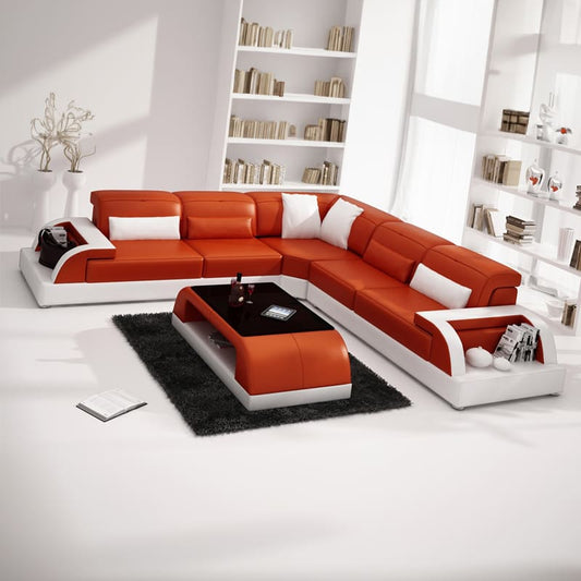 Jack Corner Sofa  in Artificial Leather From Estre - Direct from Factory (Customizable)