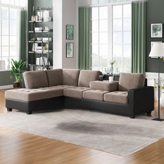 Corner Sofa With Storage Ottoman and Cup Holder Sloggy From Estre - Direct from Factory (Customizable)