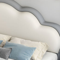 Cyclone Taupe Contemporary Kids Bed - Sleek Design for Boys & Girls, Durable Wood, Modern Look for Any Room