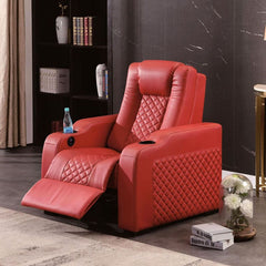 Krestina Customizable Home Theater Recliner - Movie Theatre Recliners & Cinema Recliner Sofa for Ultimate Comfort
