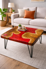 Customised – Square Epoxy Center Table