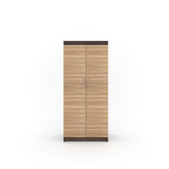 ESTRE Hyacinth 2 Door Wardrobe In Dark Acacia Urban Teak Colour