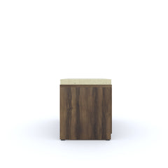 ESTRE Poppy Shoe Rack With Seating In Wyoming Maple Colour