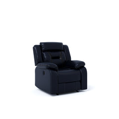 ESTRE Gladiolus PU Leather Gel Single Seater Premium Recliner in Midnight Blue