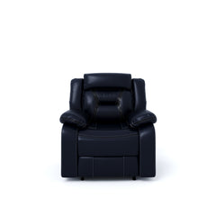 ESTRE Gladiolus PU Leather Gel Single Seater Premium Recliner in Midnight Blue