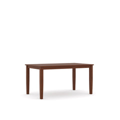 ESTRE Elderberry Solid Wood 6-Seater Dinning Table | 6-Fully Cushioned Fabric Dining Chair in Walnut Finish