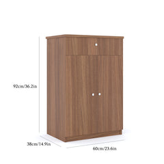 ESTRE Orchid Shoe Rack In Dark Acacia Colour