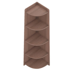 ESTRE Begonia Corner Stand In Dark Acacia Colour