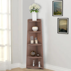 ESTRE Aster Corner Stand in Walnut Finish