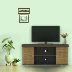 ESTRE Marigold TV Console For TVs Up To 40" In Dark Acacia With Urban Teak Colour