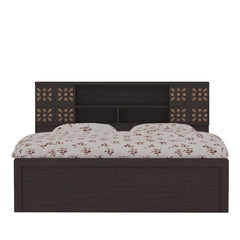 ESTRE Primrose King Size Bed With Storage In Wenge Colour