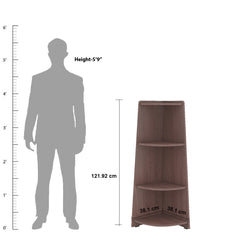 ESTRE Aster Corner Stand in Walnut Finish