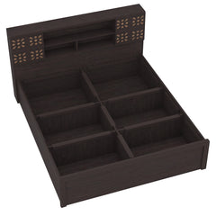 ESTRE Primrose King Size Bed With Storage In Wenge Colour