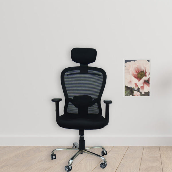 ESTRE Office Chair Griffin Black with High Back Mesh