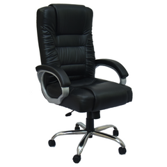 ESTRE Office chair Dennis Black High Back  Upholstered with Leatherette